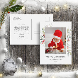 Postal Informe anual de Bouquet de las Berias Rojas para