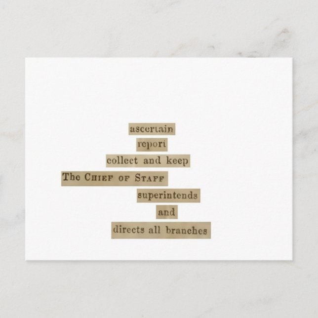 Postal informe de comprobación (Anverso)