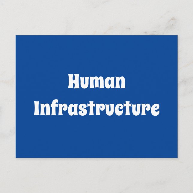 Postal Infraestructura humana (Anverso)