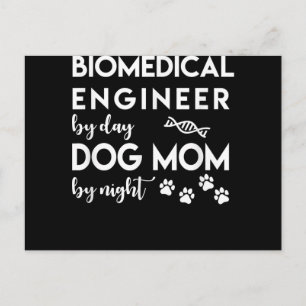 Postal Ingeniera biomédica Mamá de perro Amante de los pe