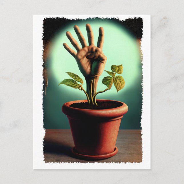 Postal ingeniería genética de brujería vintage (Anverso)