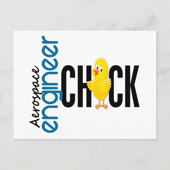 Postal Ingeniero aeroespacial Chick (Anverso)