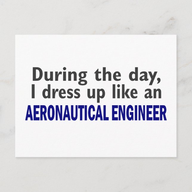 Postal INGENIERO AERONÁUTICO Durante El Día (Anverso)