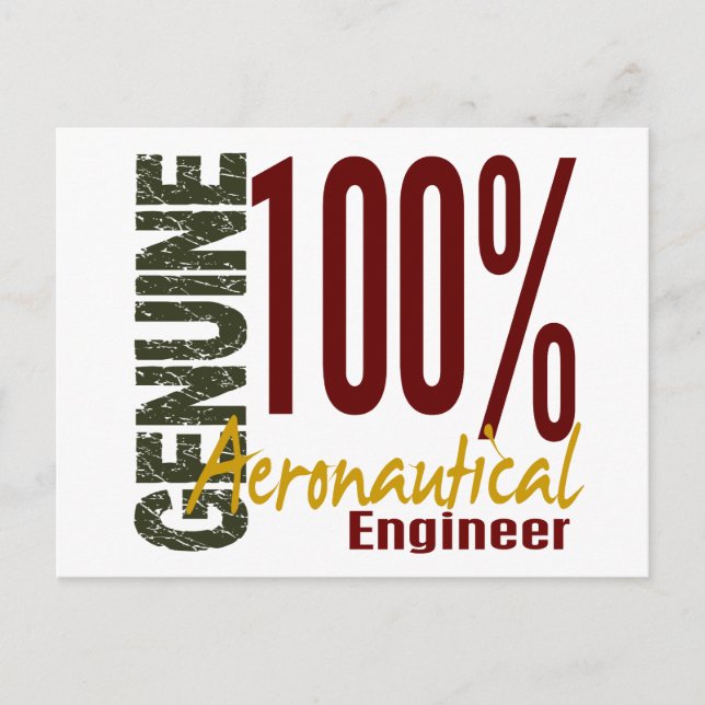 Postal Ingeniero Aeronáutico Genuino (Anverso)