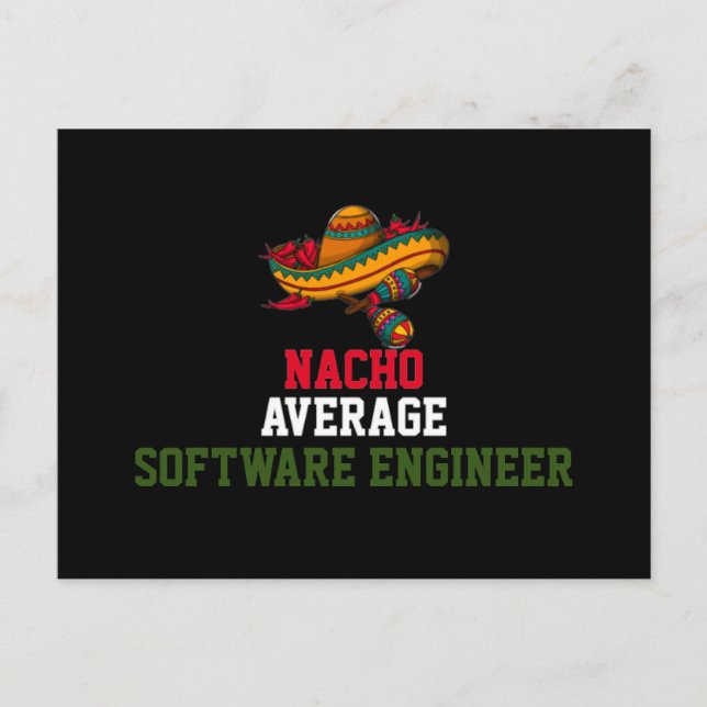 Postal Ingeniero de software promedio Nacho  (Anverso)