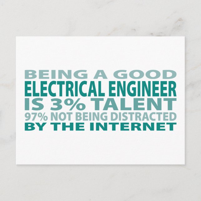Postal Ingeniero Eléctrico 3% Talento (Anverso)