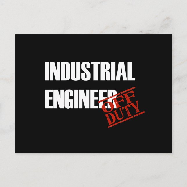 POSTAL INGENIERO INDUSTRIAL DE DERECHO OSCURO (Anverso)