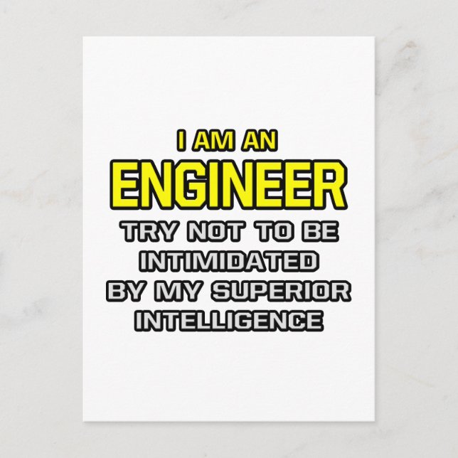 Postal Ingeniero... Inteligencia superior (Anverso)