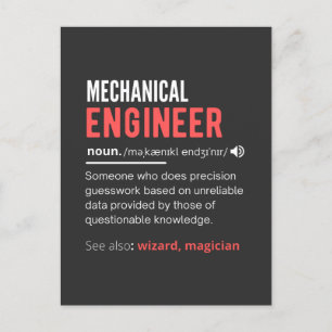 Postal INGENIERO mecánico