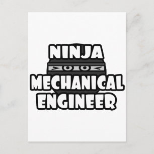 Postal Ingeniero Mecánico Ninja