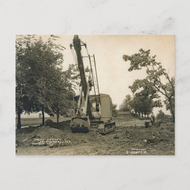 Postal INGENIERO OPERATIVO DE grúa y pala noroeste 19 (Anverso)