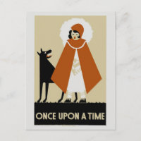 Ingenuo Art Deco Pequeña Caperucita Roja