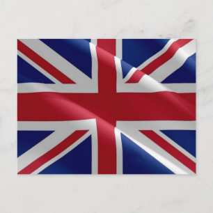 Postal Inglaterra - Bandera ondeando Reino Unido -