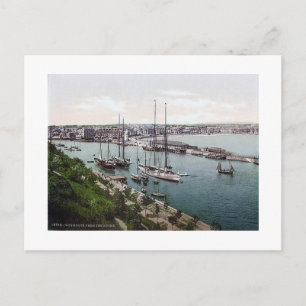 Postal Inglaterra de Vintage Weymouth años 1890