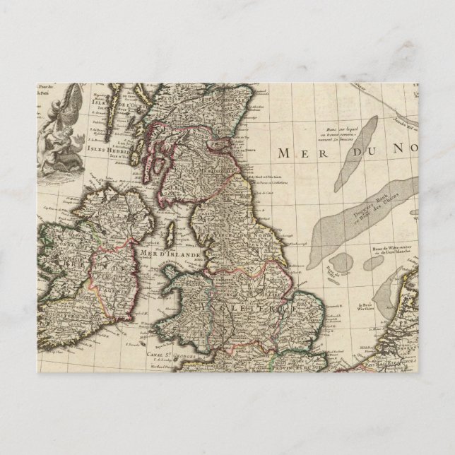 Postal Inglaterra, Escocia, Europa (Anverso)