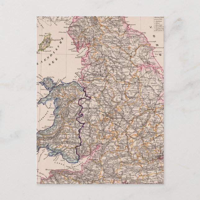 Postal Inglaterra, Gales (Anverso)