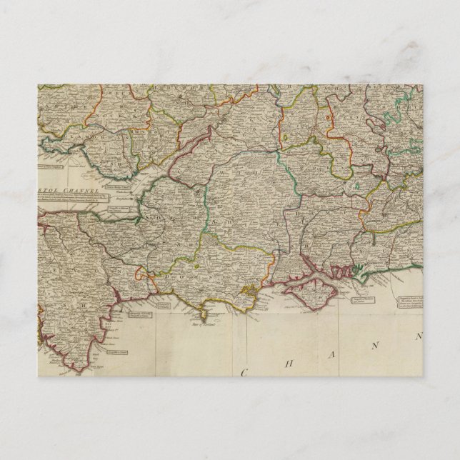 Postal Inglaterra, Gales, sur (Anverso)