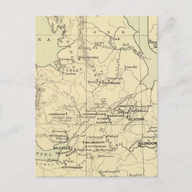 Postal Inglaterra, Irlanda (Anverso)