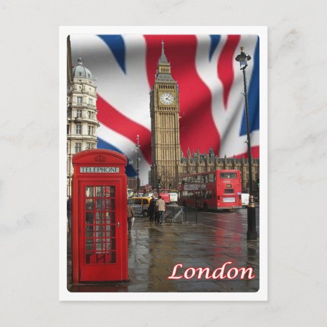 Postal Inglaterra - Londres - Big Ben - (Anverso)