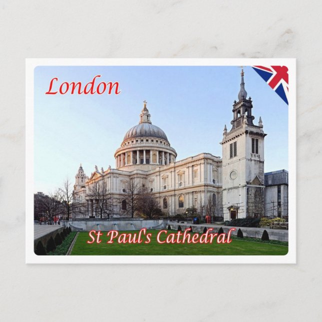 Postal Inglaterra - Londres - Catedral de San Pablo - (Anverso)