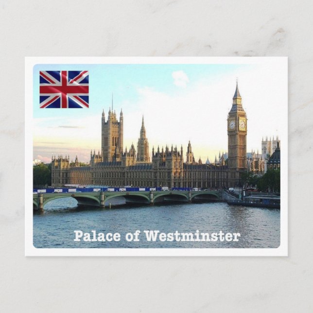 Postal Inglaterra - Londres - Palacio de Westminster - (Anverso)
