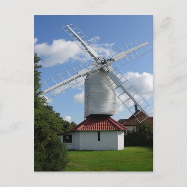 Postal Inglaterra, molino de viento Thorpeness (Anverso)