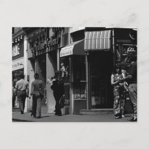 Postal Inglaterra vintage tiendas Londres calle Carnaby