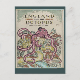 Postal Inglaterra y el pulpo
