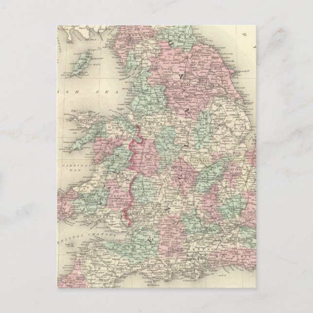 Postal Inglaterra y Gales 5 (Anverso)