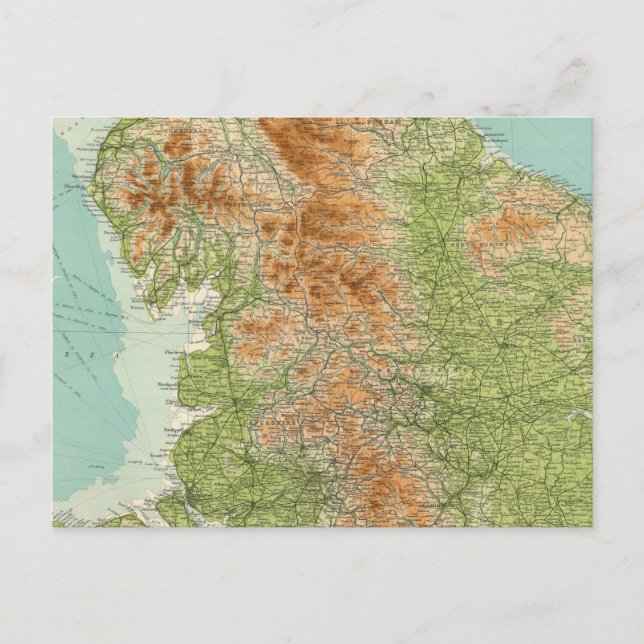 Postal Inglaterra y Gales, sección norte (Anverso)