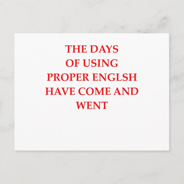 POSTAL INGLÉS (Anverso)