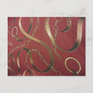 Postal Inglés Ecuestre - Rojo