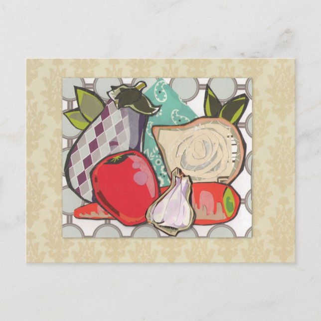 Postal Ingredientes de cocina de Ratatouille: (Anverso)