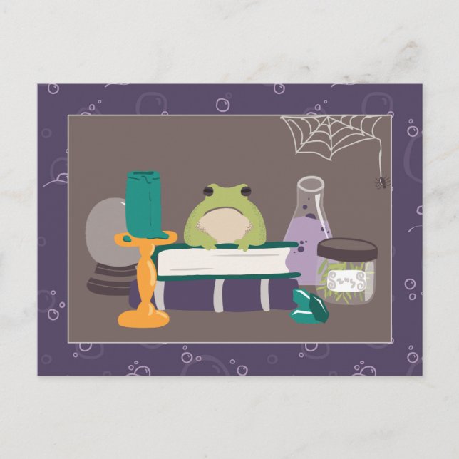 Postal Ingredientes de la concha Halloween (Anverso)