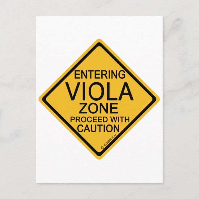 Postal Ingresando a la zona viola (Anverso)