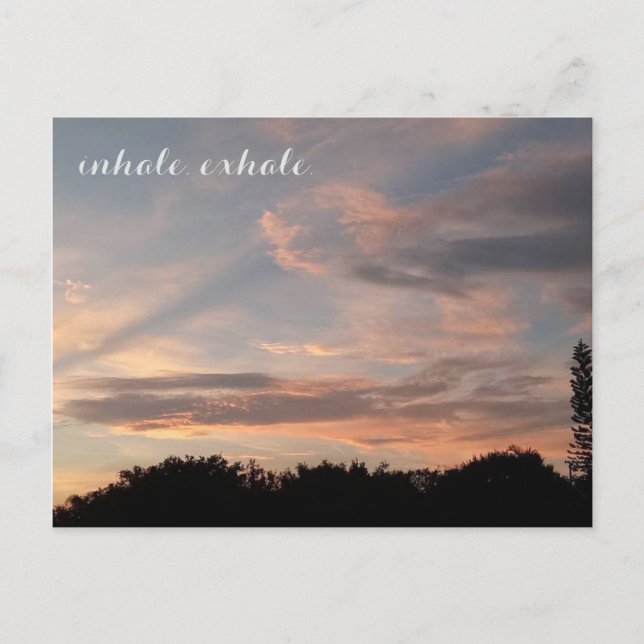 Postal Inhala exhala (Anverso)