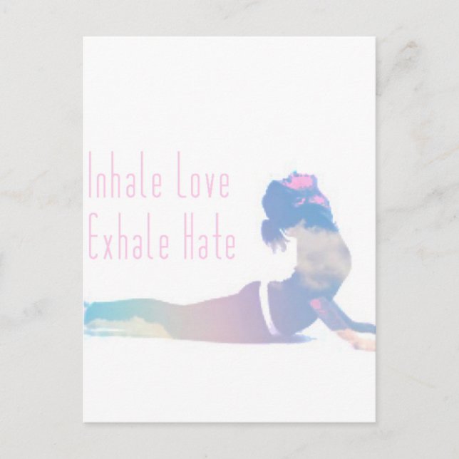 Postal Inhale Love Yoga Series (Anverso)