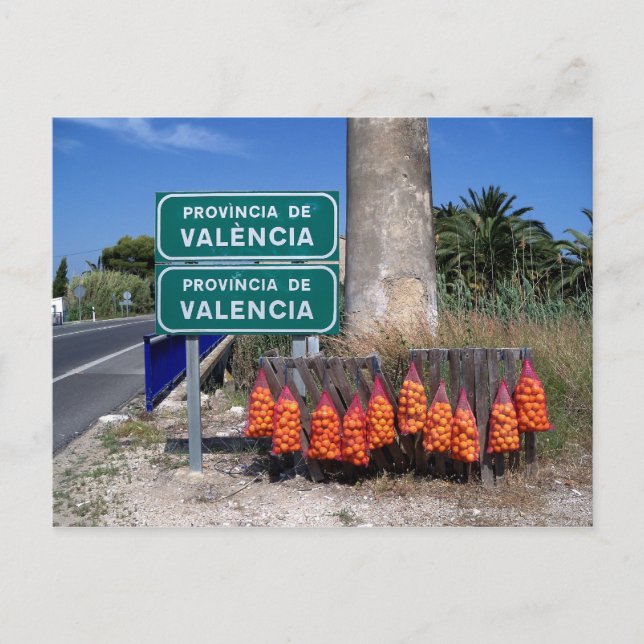 Postal Inicio de la Comunidad Valenciana. (Anverso)