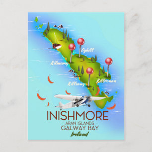 Postal Inishmore Islas Aran Bahía de Galway Irlanda