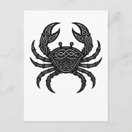 Postal Ink‑Carved Crab — Mythic Sea Creature T‑Shirt