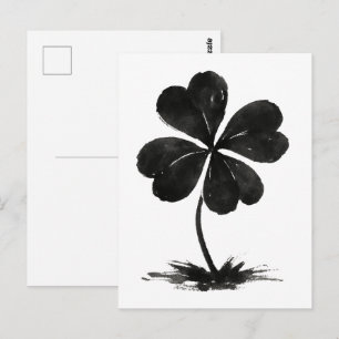 Postal Ink Clover – Símbolo de Suerte y Simplicidad en