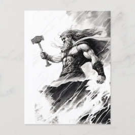 Postal Ink of northern mythology god thor
