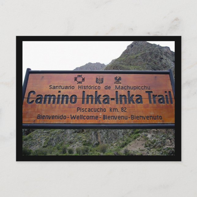 Postal inka path peru (Anverso)