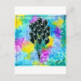 Postal Inktober 2018 Día 17 - Globos de Fiesta