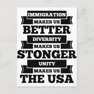 Postal Inmigración pro-inmigración