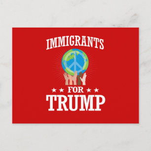POSTAL INMIGRANTES PARA TRUMP