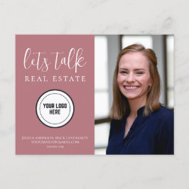 Postal Inmobiliaria de información de contacto profesiona