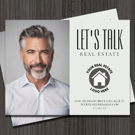 Postal Inmobiliaria de información de contacto profesiona