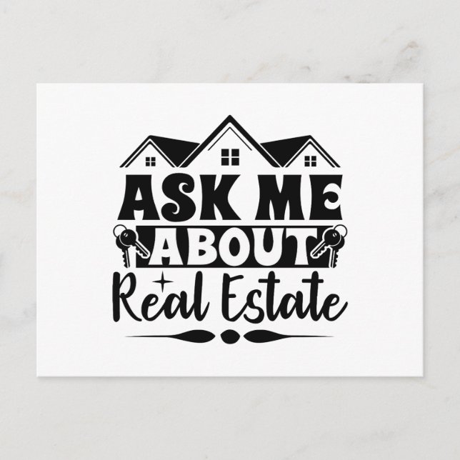 Postal inmobiliaria de marketing inmobiliario (Anverso)