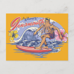 Postal Innsmouth Surfing Lovecraft